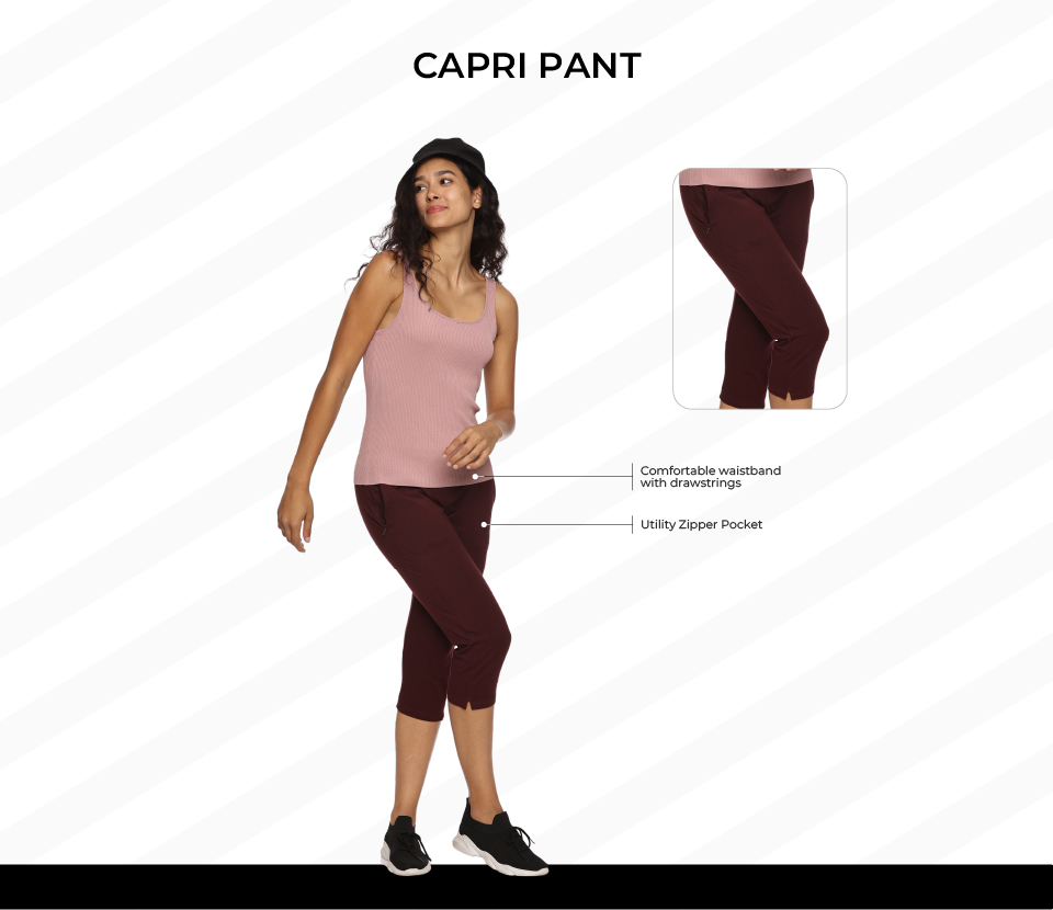 Capri Pant on model