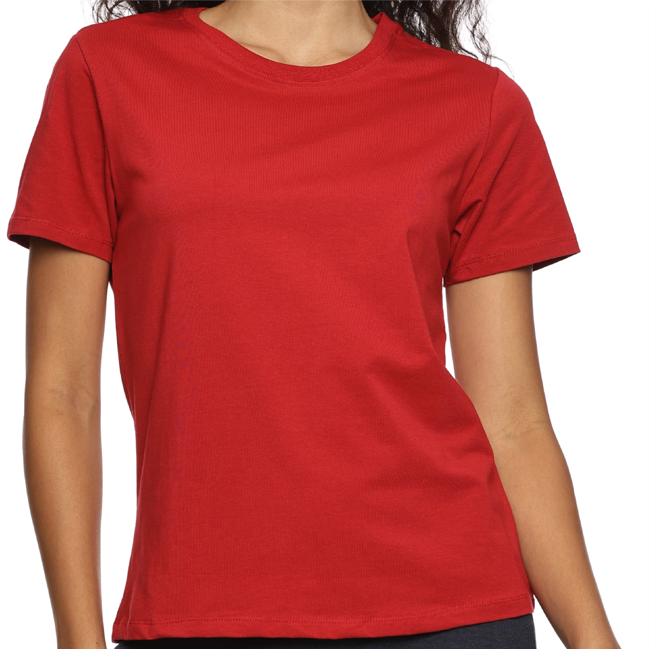 Crew Neck T-Shirt - Red
