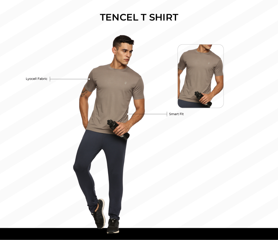 Tencel Tshirt on model