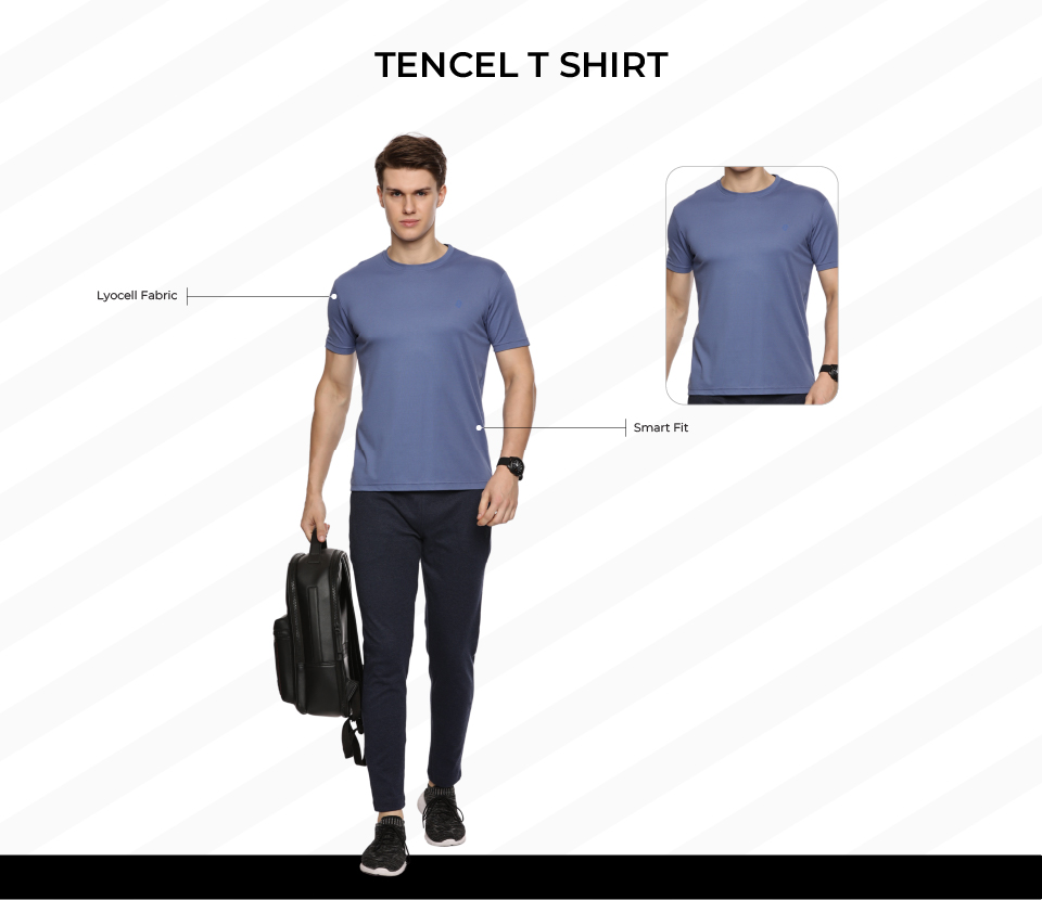 Tencel Tshirt on model
